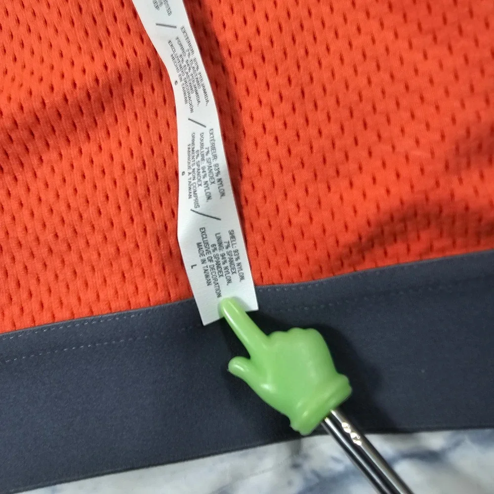 Champion Sports Bra Girls L Orange Seamless Mesh Medium Support B0126